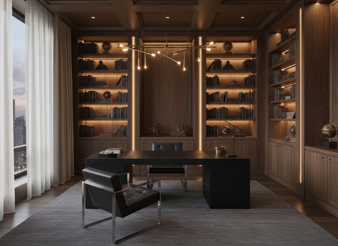 Atelier für Denker – Chefbüro und Bibliothek